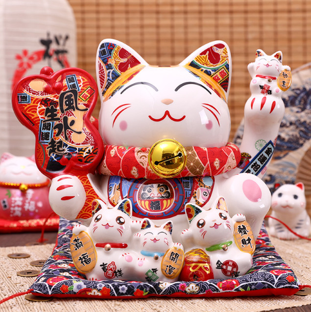 Mèo thần tài Ngũ Phúc Lâm Môn 01