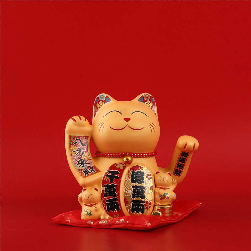Mèo thần tài vẫy tay vàng tài lộc Thiên Vạn Lượng